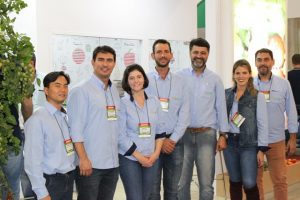 Equipe da Hazera durante a Hortitec 2018 - Fotos Luize Hess